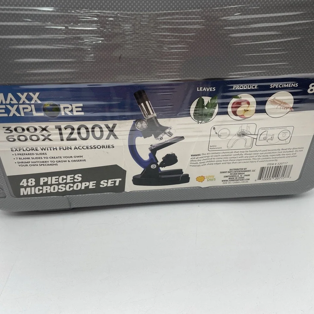 Max Explore 48 Piece Microscope Set BRAND NEW!! Sealed In Original‎ Packaging